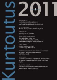 Kuntoutus-lehti 1/2011 - KuntoutussÃ¤Ã¤tiÃ¶