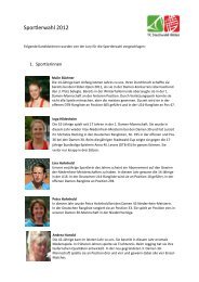 Sportlerwahl 2012 - TC Stadtwald Hilden