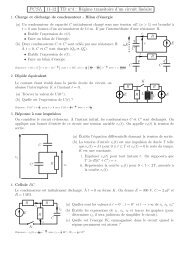 PCSI1 11-12 TD no4 : RÃ©gime transitoire d'un circuit linÃ©aire