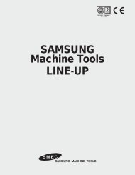 SAMSUNG LINE-UP Machine Tools