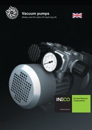 Vacuum pumps (Rotary vane RV, piston VP, liquid ring LR) - IN-ECO