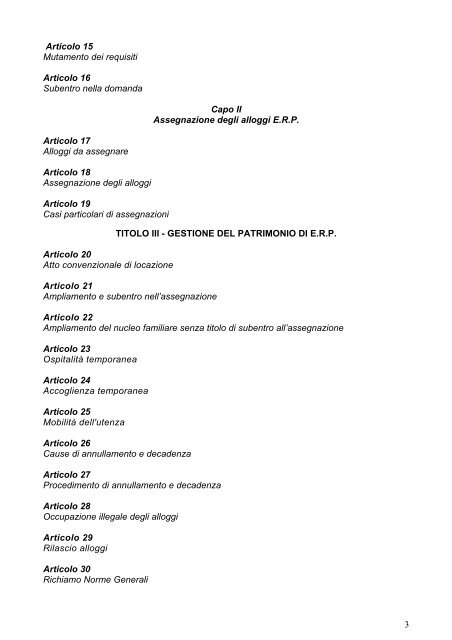 Regolamento Alloggi ERP - Comune di Santa Margherita Ligure