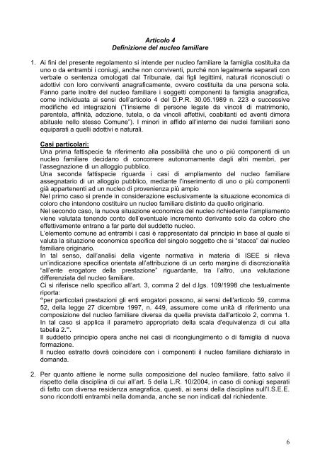 Regolamento Alloggi ERP - Comune di Santa Margherita Ligure