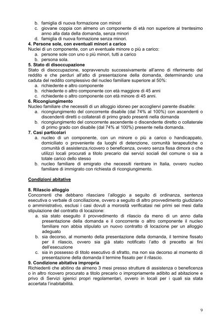 Regolamento Alloggi ERP - Comune di Santa Margherita Ligure