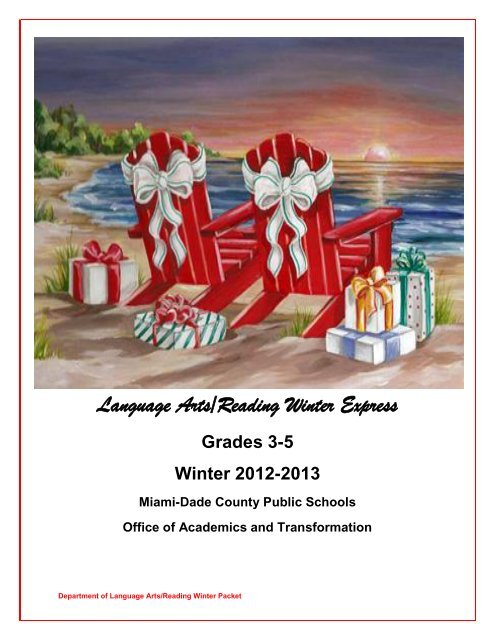 Grades 3-5 - Division of Language Arts/Reading - Miami-Dade ...