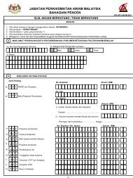 Borang JPA.BP.UMUM.B01 - Portal Pencen - JPA