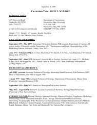 Complete Publication List - Department of Geosciences - Mississippi ...