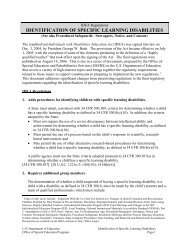 Identification of Specific Learning Disabilities - Maryland State ...