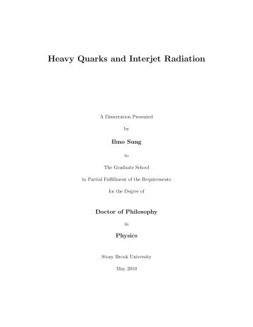 Heavy Quarks and Interjet Radiation - Graduate Physics - Stony ...