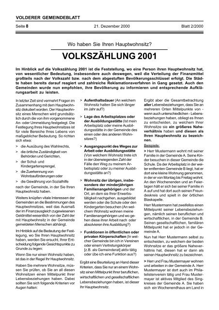 FOTOSCHAU 2000 - Gemeinde Volders - Land Tirol