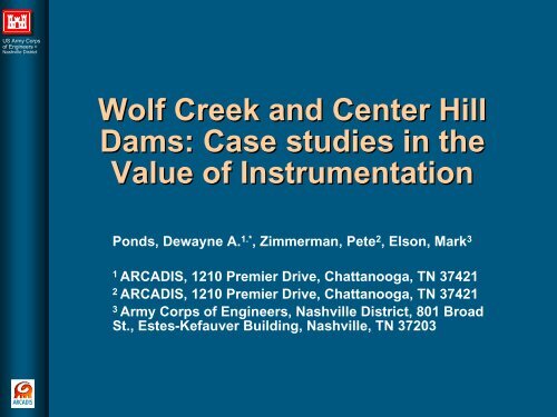 Wolf Creek and Center Hill Dams: Case studies in the Value of ...