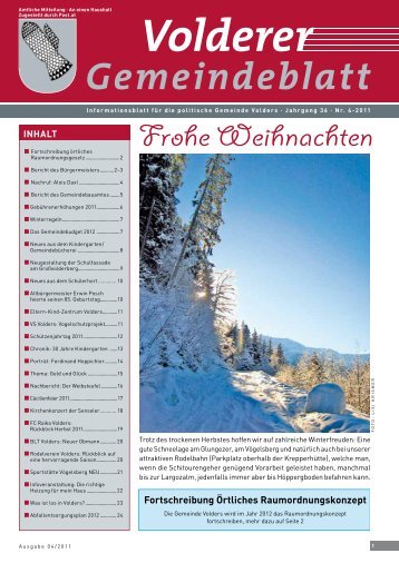 Volderer Gemeindeblatt - Gemeinde Volders - Land Tirol