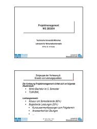 PM_WS0304_LE01.pdf - Lehrstuhl fÃ¼r Wirtschaftsinformatik - TUM