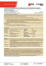 Produktinformationsblatt - Zertifikate - Landesbank Berlin