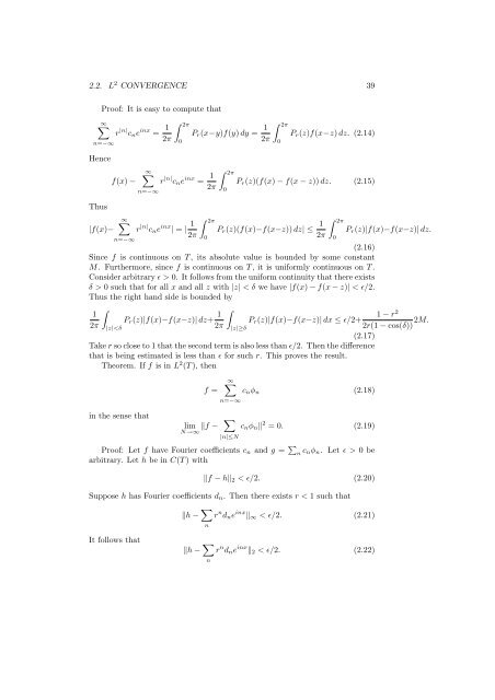 Methods of Applied Mathematics Lecture Notes