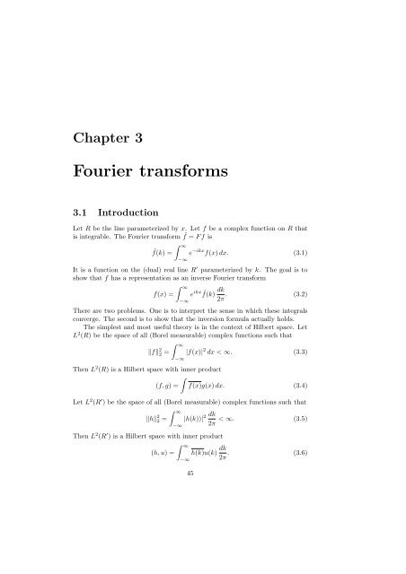 Methods of Applied Mathematics Lecture Notes