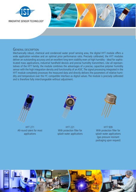Brochure (PDF 3,99 MB) - IST AG Innovative Sensor Technology