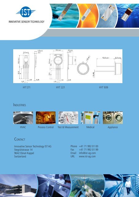 Brochure (PDF 3,99 MB) - IST AG Innovative Sensor Technology