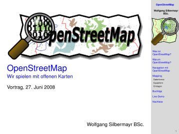 OpenStreetMap - Wir spielen mit offenen Karten - LiWoLi