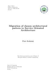 Migration of a Chosen Architectural Pattern to Service Oriented ...