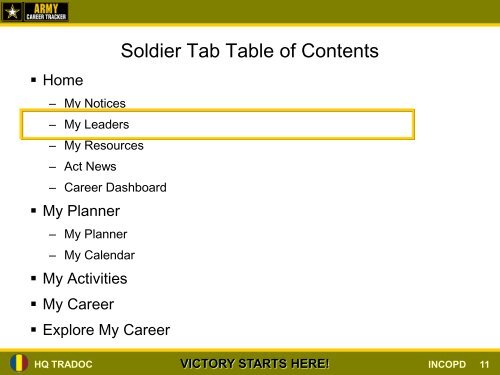 Army Career Tracker (ACT) CMF 88 - U.S. Army