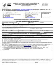 APHIS-CDC Form 4A ReferenceLab_SampleProvider - Select Agent ...
