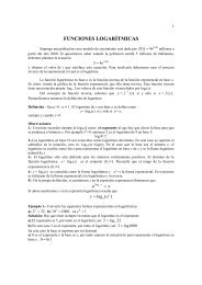 FUNCIONES LOGARÃTMICAS