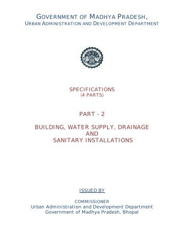 Specification Part 2 - Building Works - Urban Administration ...