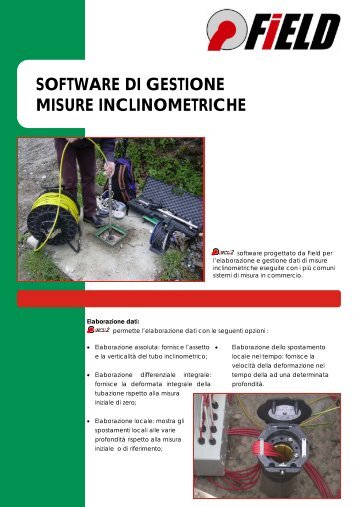 SOFTWARE DI GESTIONE MISURE INCLINOMETRICHE - Hystrix