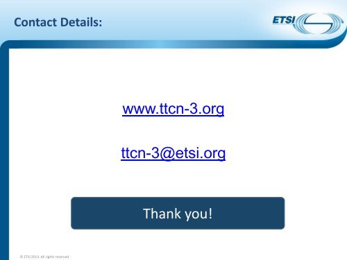 Tutorial - TTCN-3