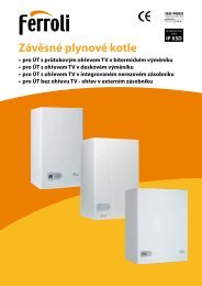 ZÃƒÂ¡vÃ„Â›snÃƒÂ© plynovÃƒÂ© kotle Ferroli DOMItech, DIVAtop a ... - BCB PlzeÃ…Âˆ