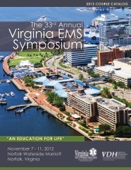 Virginia EMS Symposium - Virginia Department of Health