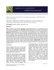 Effects of pollen extract EA-10, P5 on chronic prostatitis ... - Graminex