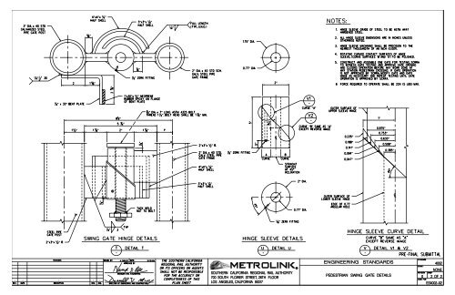 Exhibits J, Grade Crossings Standards Manual - Metrolink