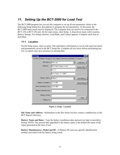 BCT-2000 Software and BCT-128 and BCT-256 User's Guide - Alber