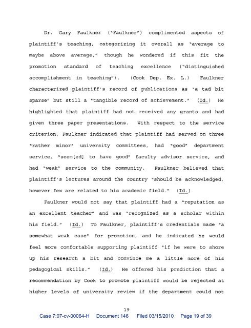 Adams v. Trustees UNC Wilmington, et al. - National Association of ...