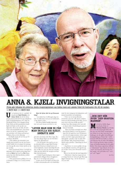 allt om nya ÃƒÂ¶ppna Stockholm Pride jens lapidus homo i ... - Qx