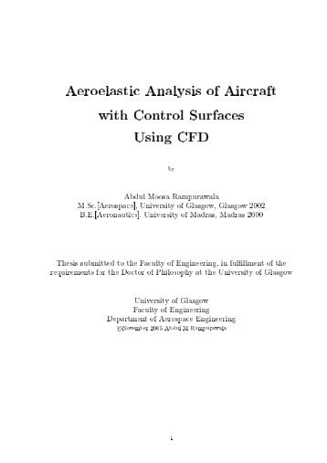 Aeroelastic Analysis of Aircraft with Control Surfaces ... - CFD4Aircraft