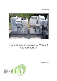 The challenge of transposing WEEE II into national law - WEEE Forum