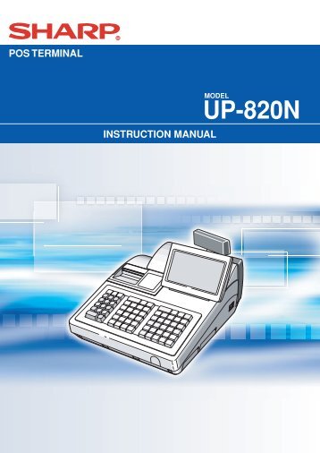 UP-820N Operation-Manual GB - Sharp