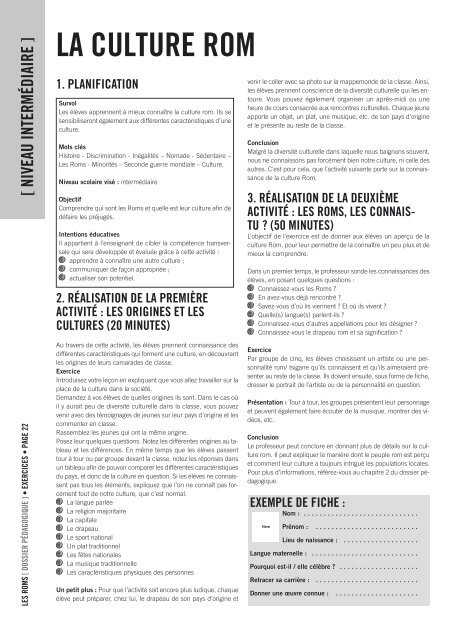 dossier d'exercices - amnesty.be