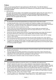 Delta VFD-VE quick start manual