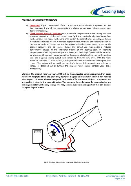 LE300 Turbine Installation & Operation Guide - Solar & Wind Store ...