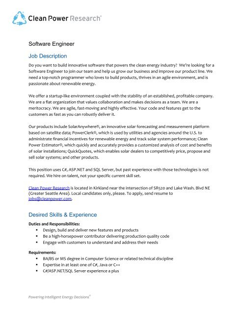 software-engineer-job-description-desired-skills-experience