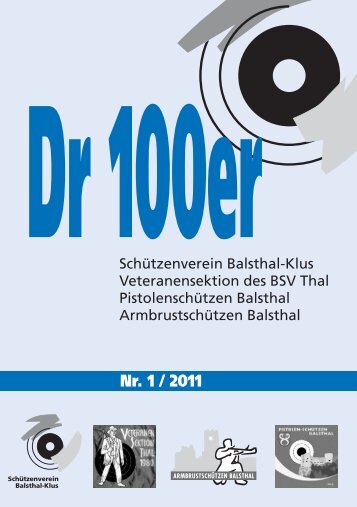 Nr. 1 / 2011 - Schützenverein Balsthal-Klus