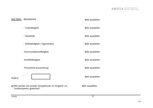 Arbeitsberichte - AMOSA