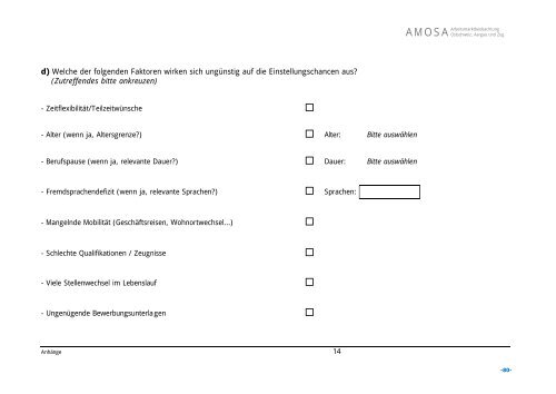 Arbeitsberichte - AMOSA