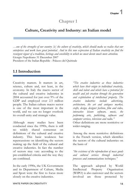 White paper on creativity - ebla center