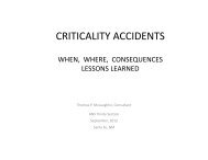 CRITICALITY ACCIDENTS - Local Sections