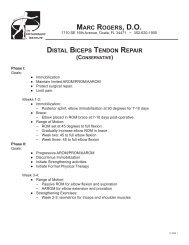 Distal Biceps Tendon Repair (Conservative) - Toi-health.com